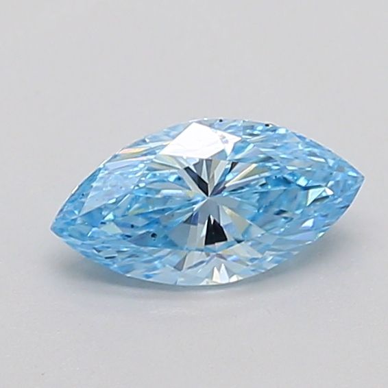 0.52 CT Fancy Vivid Blue MARQUISE