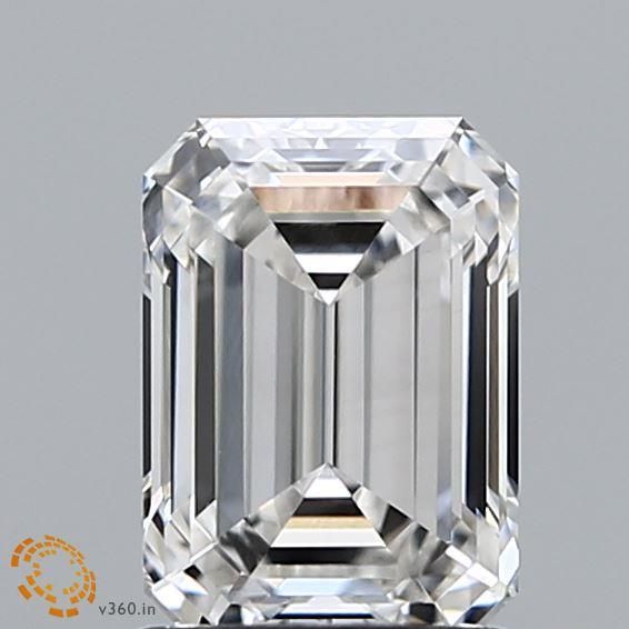 1.37 ct. emerald Lab Grown Diamond front image