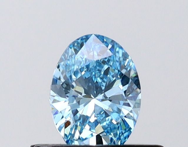 0.5 CT Fancy Vivid Blue OVAL