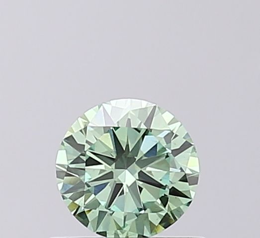 0.42 CT Fancy Vivid Green ROUND