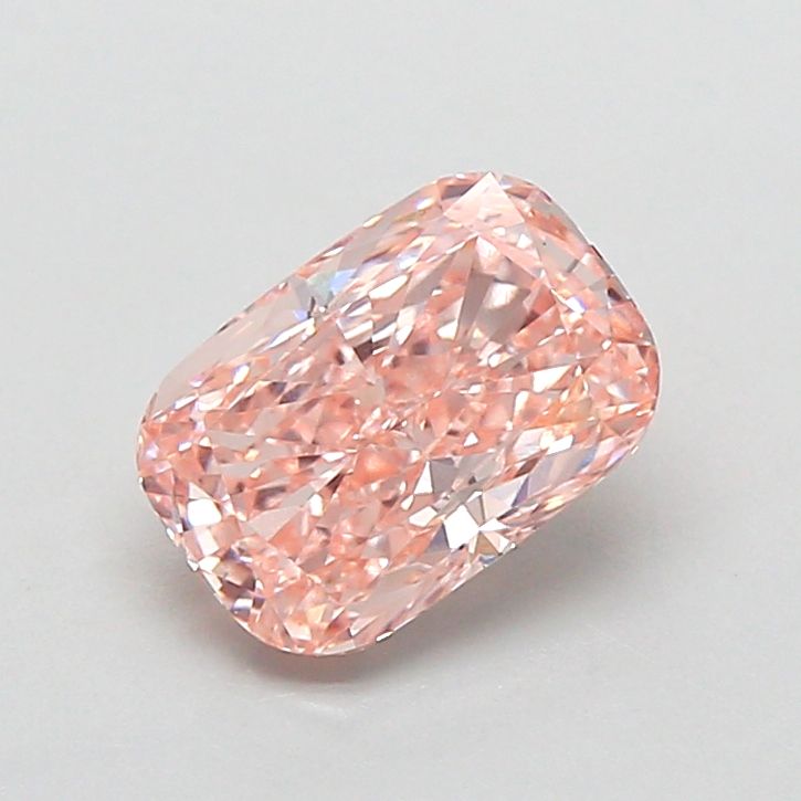 1.49 CT Fancy Orange Pink CUSHION MODIFIED