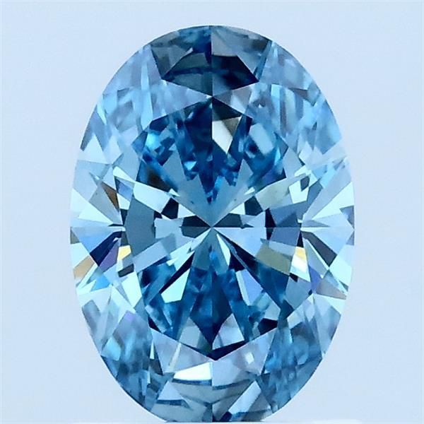1.05 CT Fancy Vivid Blue OVAL