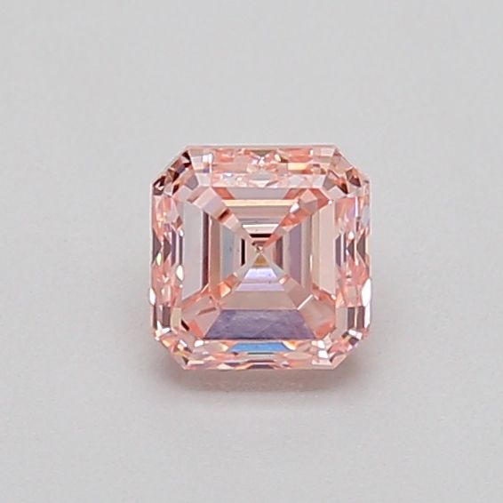 0.54 CT Fancy Intense Pink ASSCHER