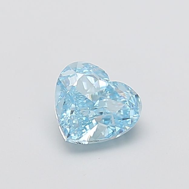 1.01 CT Fancy Vivid Blue HEART