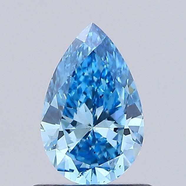 0.62 CT Fancy Vivid Blue PEAR