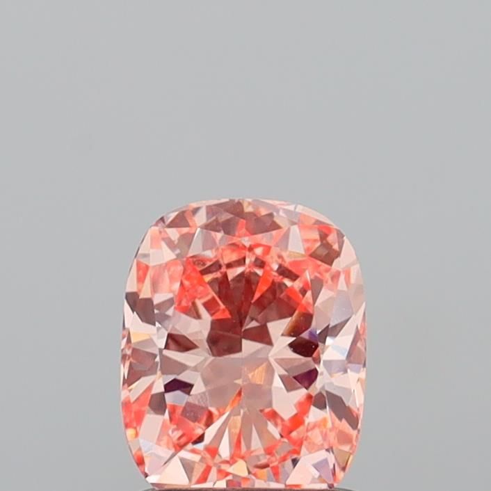 1.1 CT Fancy Intense Orangey Pink CUSHION MODIFIED