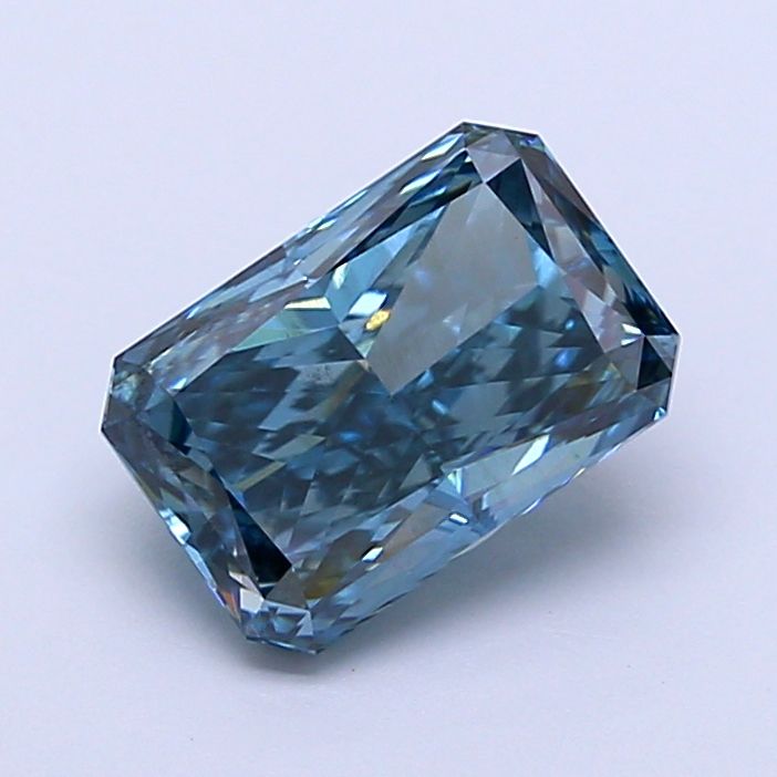 2.09 CT Fancy Intense Greenish Blue RADIANT
