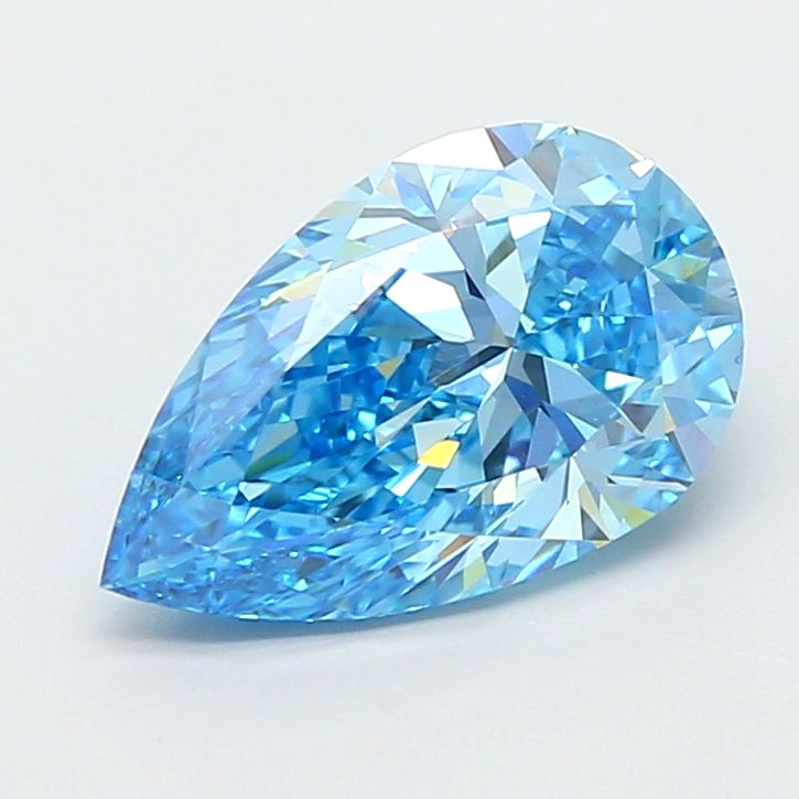 2.02 CT Fancy Vivid Blue PEAR