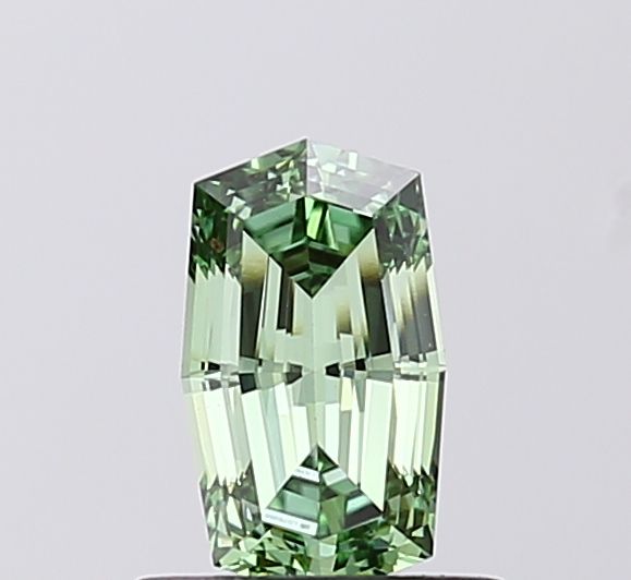 0.71 CT Fancy Vivid Green CUSHION MODIFIED