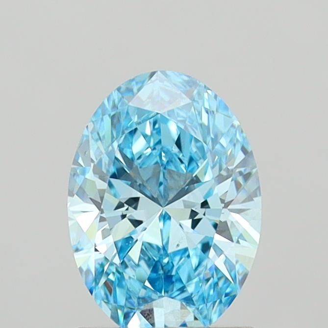 1.44 CT Fancy Vivid Blue OVAL