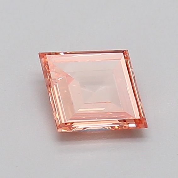 0.38 CT Fancy Intense Pinkish Orange LOZENGE