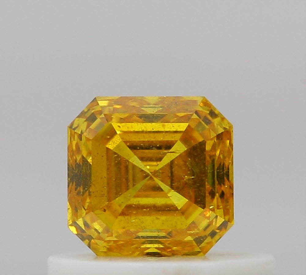 Diament 0.51 ct Fancy Vivid Orangey Yellow/