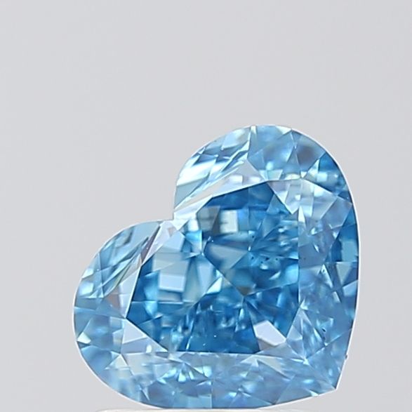1.58 CT Fancy Vivid Blue HEART