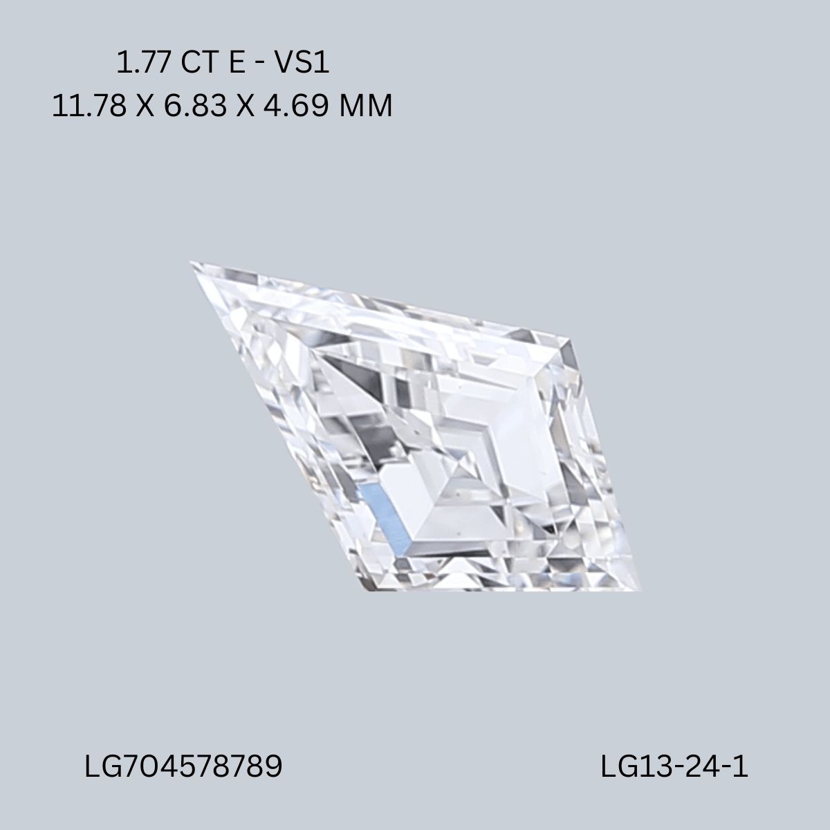 1.77 ct lab-grown Kite Diamond