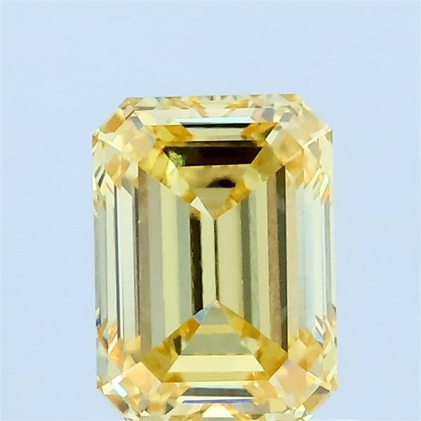 1.08 CT Fancy Intense Yellow EMERALD