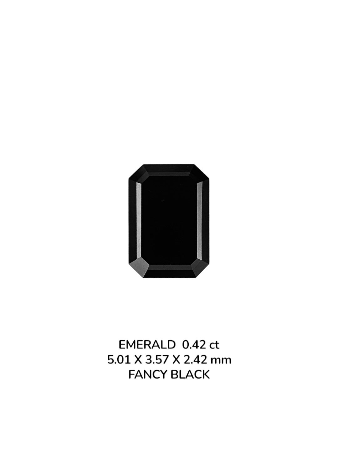 Diament 0.42 ct Fancy Black/VVS2