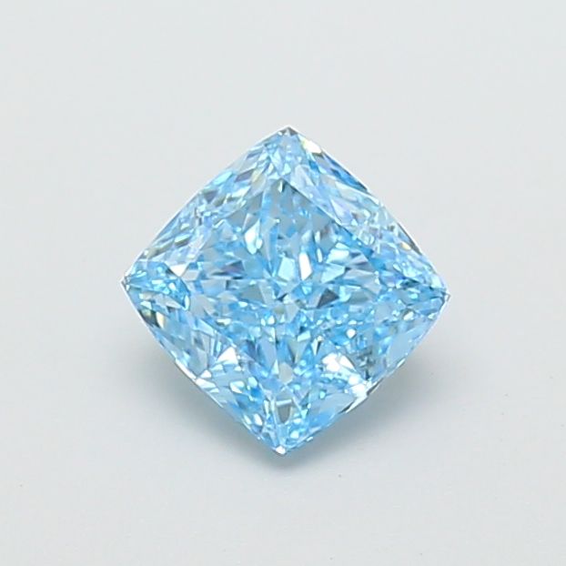 1.52 CT Fancy Vivid Blue CUSHION MODIFIED