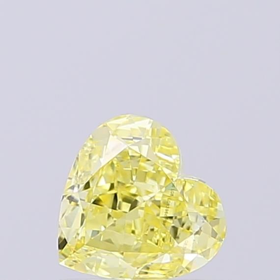 1.02 CT Fancy Yellow HEART
