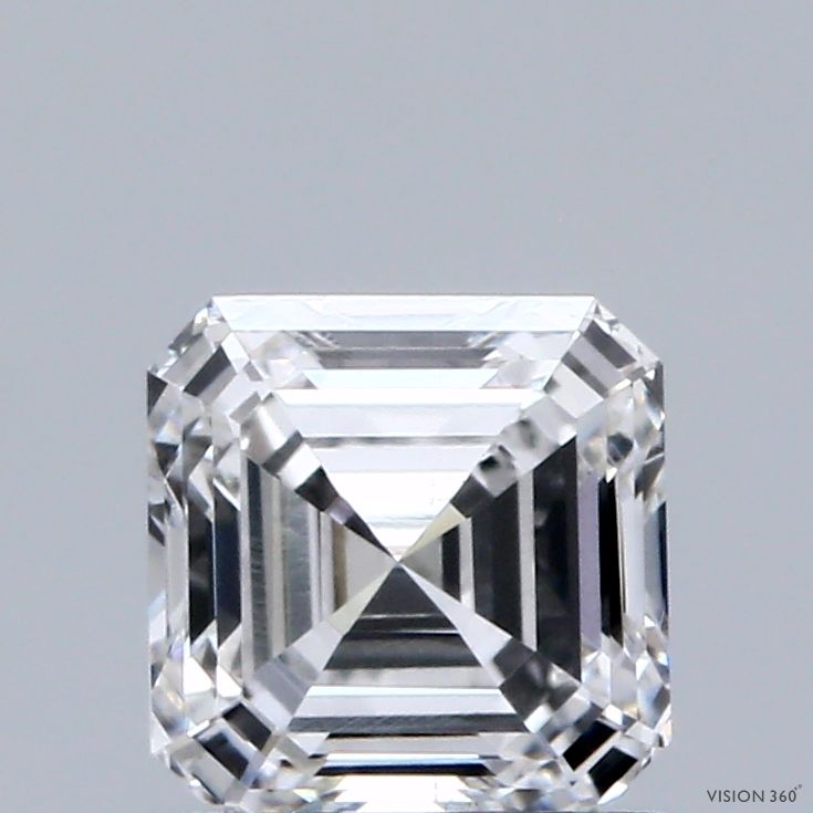 1.02 ct lab-grown Asscher Diamond