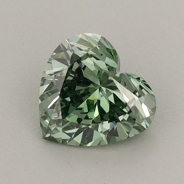 0.81 CT Fancy Vivid Green HEART