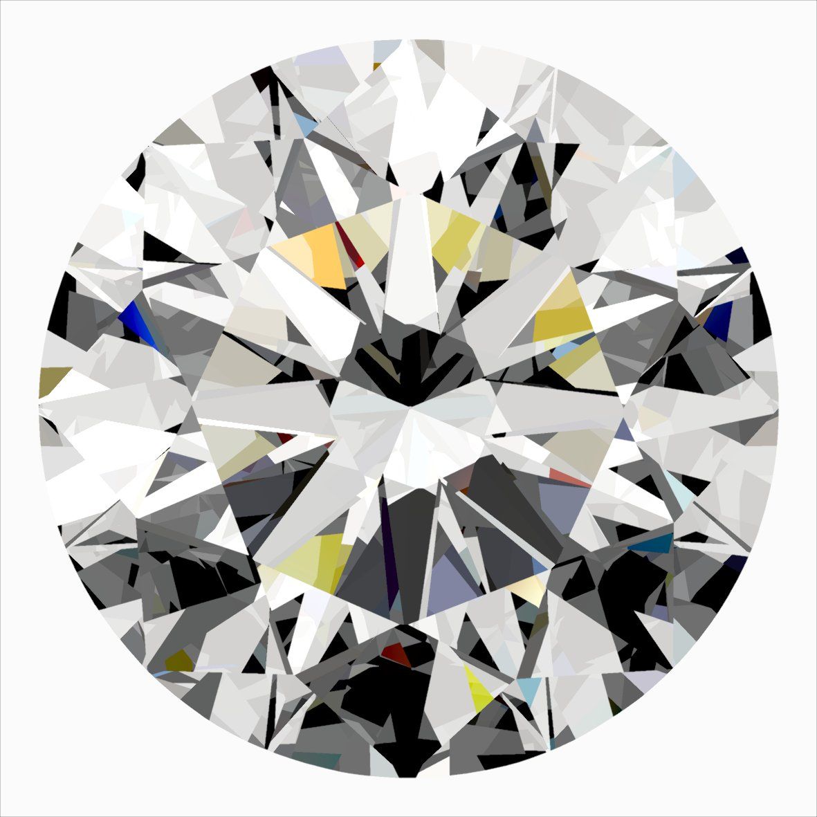 Diamant Rond 0.30 ct - Couleur E - Pureté VVS2