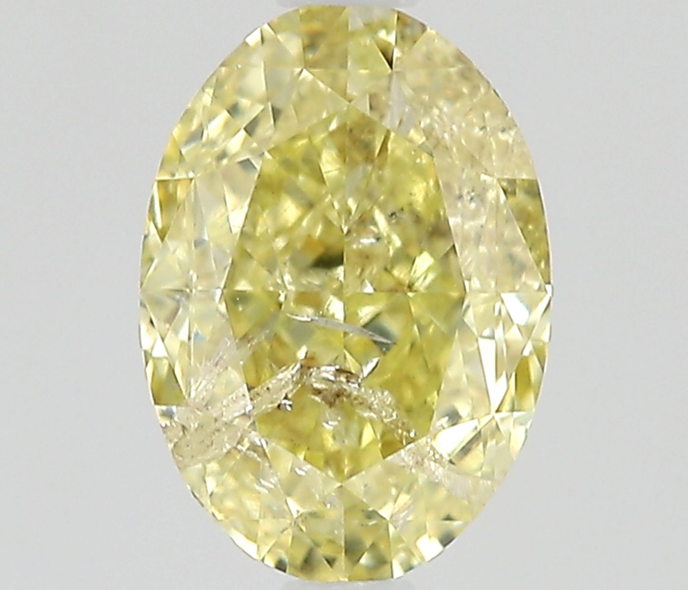 Diament 0.7 ct Fancy Light Yellow/I2