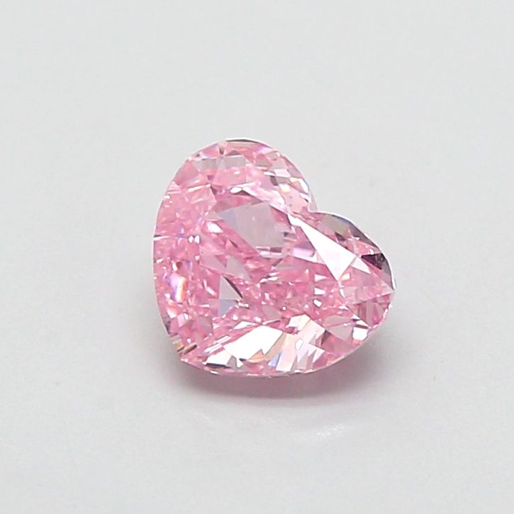 0.89 CT Fancy Vivid Pink HEART