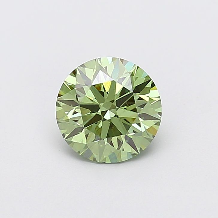 1.57 CT Fancy Vivid Green ROUND