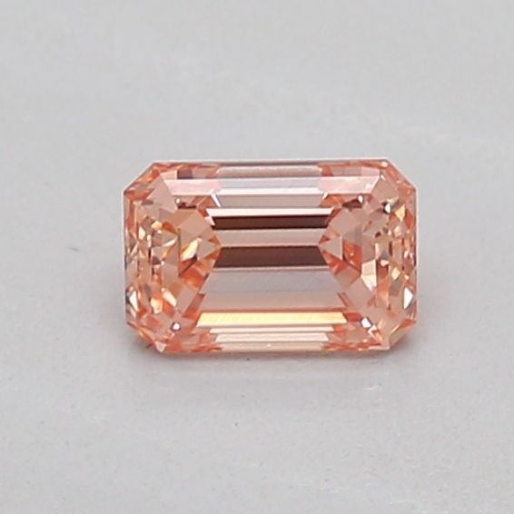 0.23 CT Fancy Intense Orangey Pink EMERALD