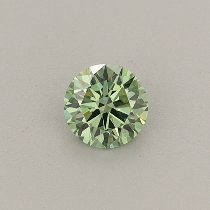 0.22 CT Fancy Vivid Green ROUND