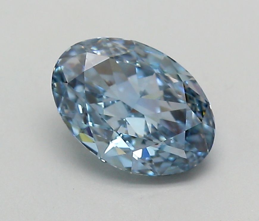 2.01 CT Fancy Vivid Blue OVAL