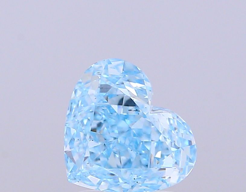 1.55 CT Fancy Vivid Blue HEART