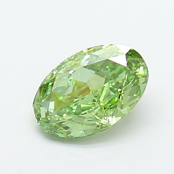 1.04 CT Fancy Vivid Green OVAL