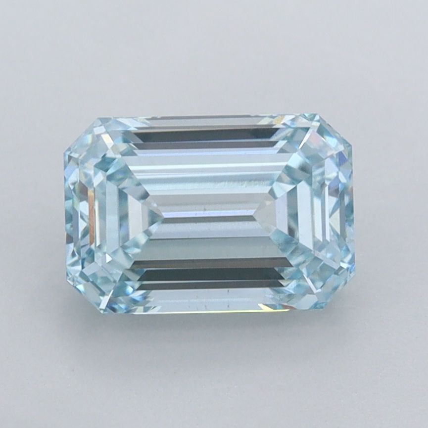 1.55 CT Fancy Intense Blue EMERALD