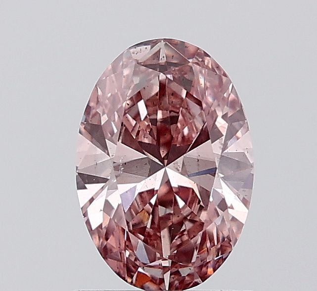 1.04 CT Fancy Vivid Brownish Pink OVAL