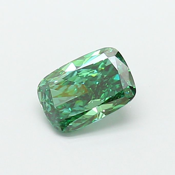 1.5 CT Fancy Vivid Green CUSHION MODIFIED