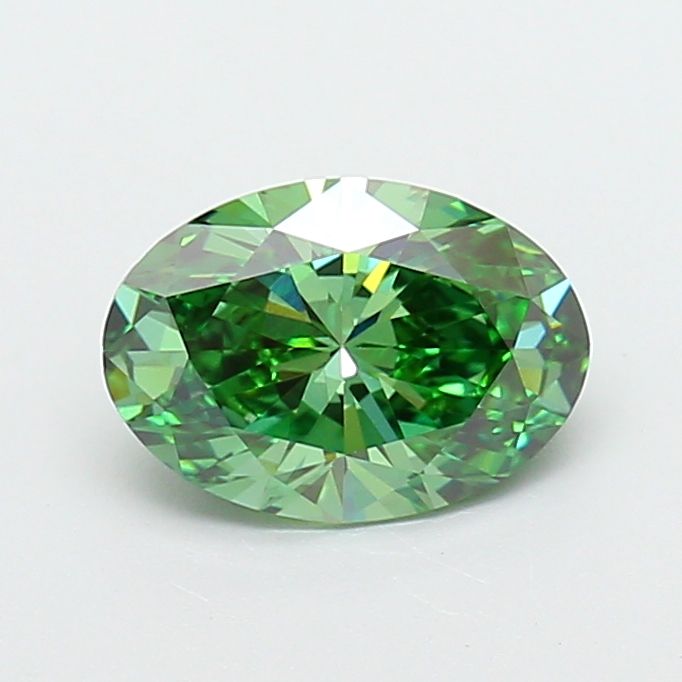 1.33 CT Fancy Vivid Green OVAL