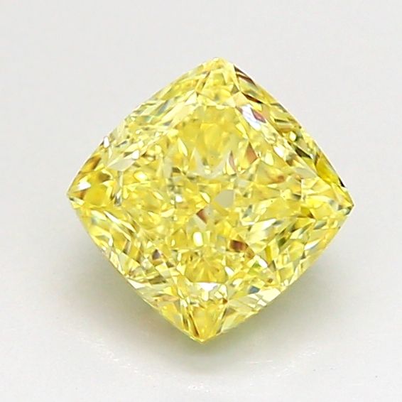 1.09 CT Fancy Intense Yellow CUSHION MODIFIED