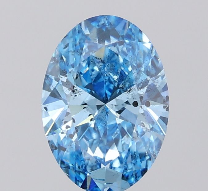 1.56 CT Fancy Vivid Blue OVAL