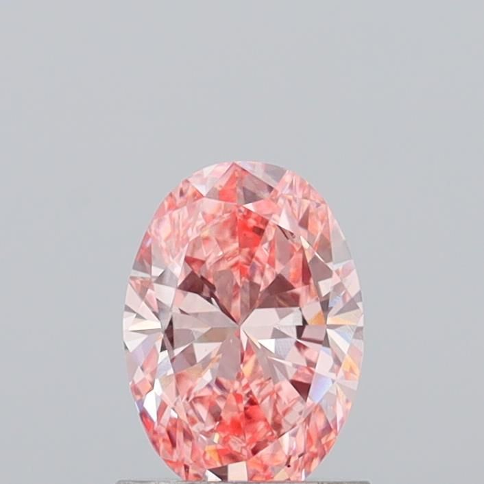 0.99 CT Fancy Vivid Pink OVAL