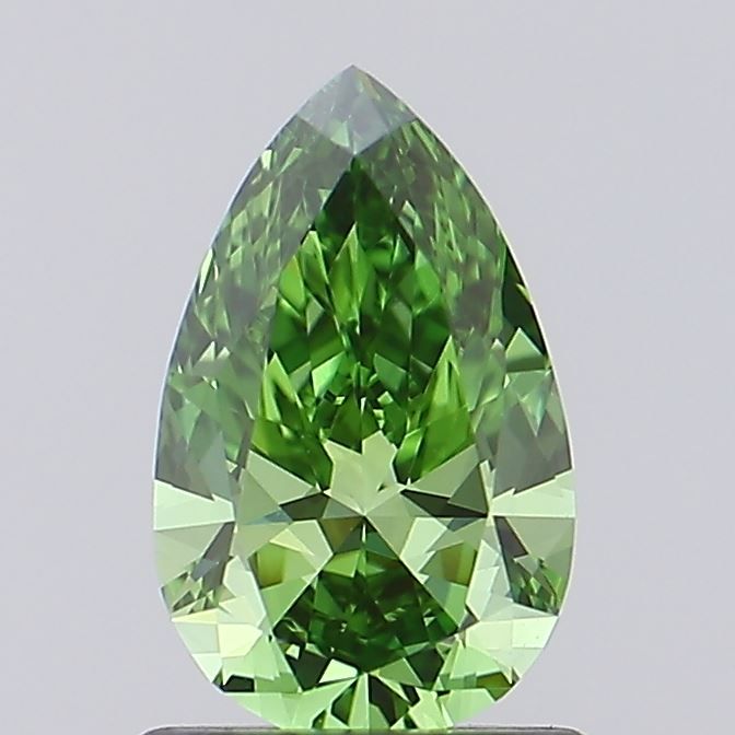 1.03 CT Fancy Vivid Green PEAR