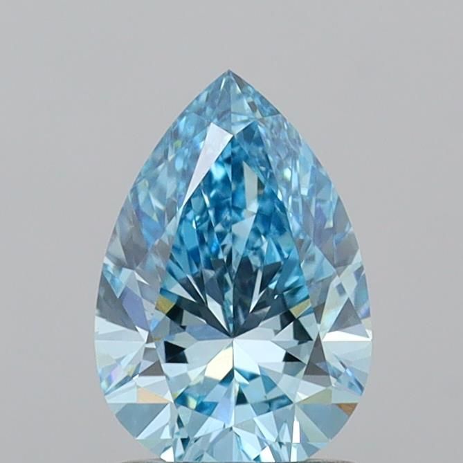 1.23 CT Fancy Vivid Blue PEAR