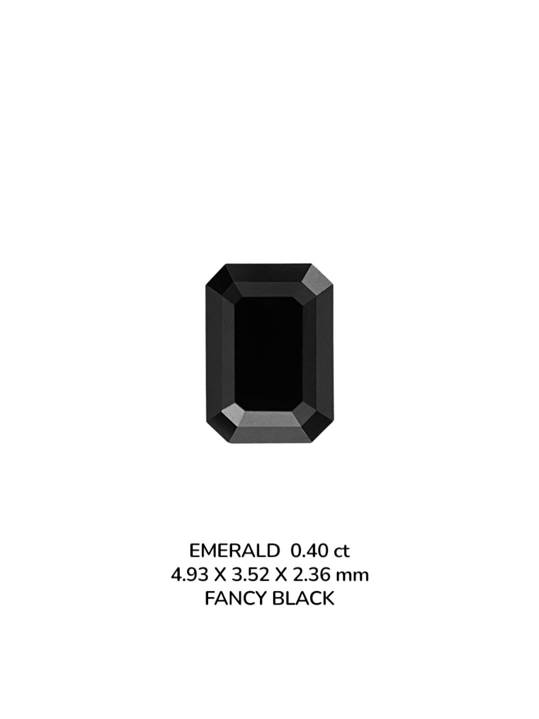 Diament 0.4 ct Fancy Black/VVS2