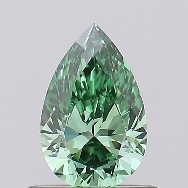 0.53 CT Fancy Vivid Green PEAR