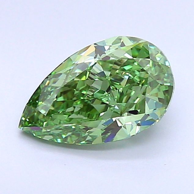 1.31 CT Fancy Vivid Green PEAR
