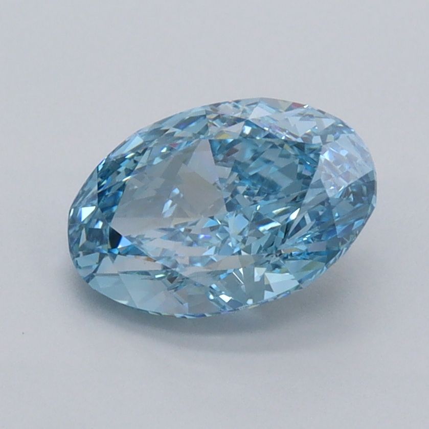 1.44 CT Fancy Vivid Blue OVAL
