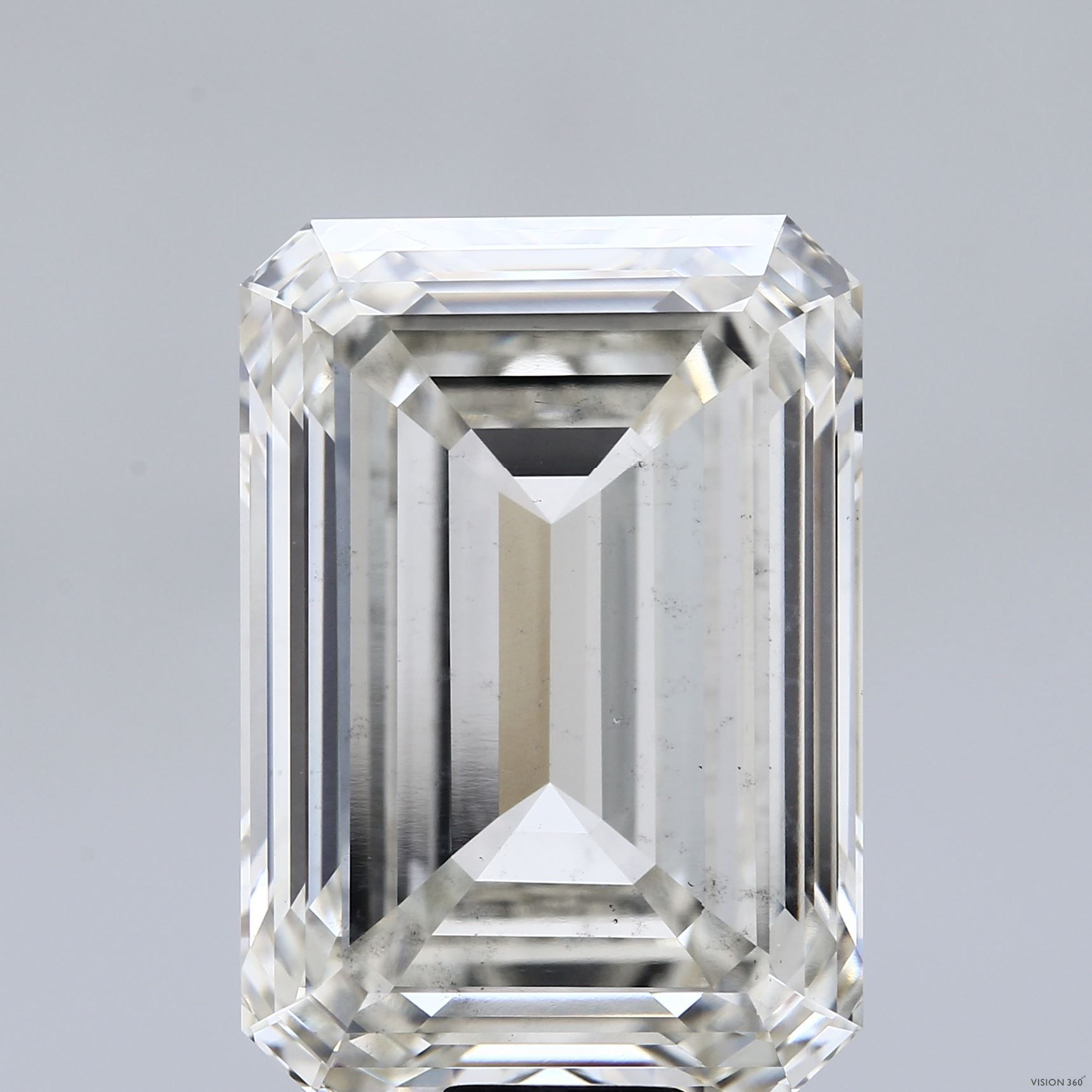 28.14 ct. emerald Lab Grown Diamond front image