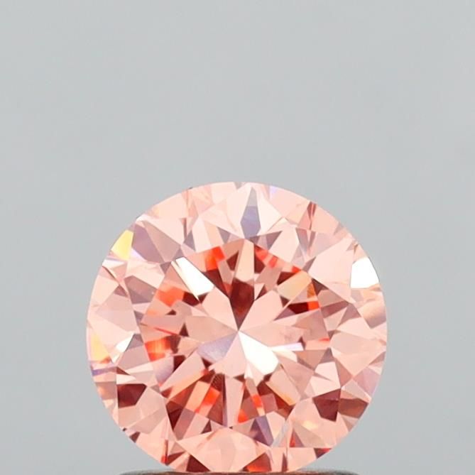 1.28 CT Fancy Intense Orangey Pink ROUND