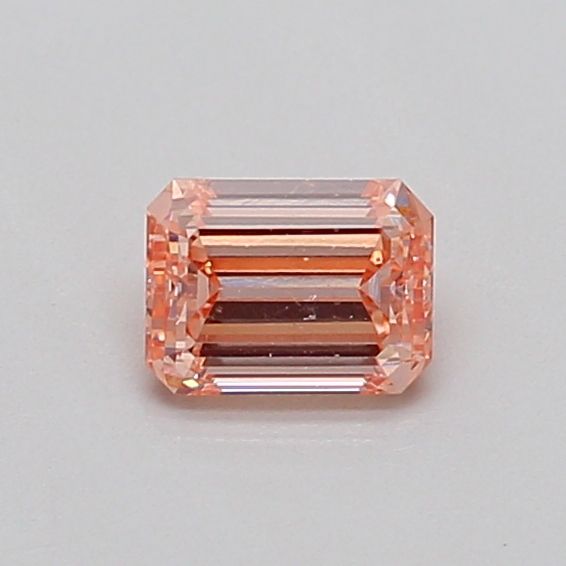 0.38 CT Fancy Intense Orange Pink EMERALD