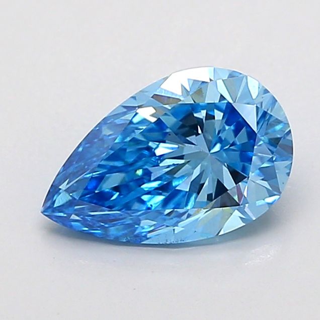 1.02 CT Fancy Intense Blue PEAR